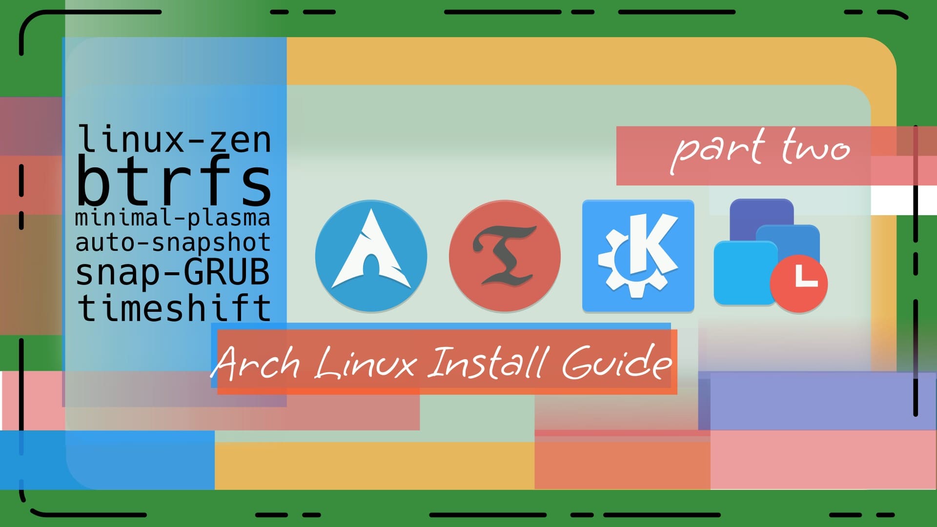 A complete guide to install Arch Linux with btrfs, linux zen kernel and minimal kde plasma with advace snapshot support! /archlinux-post-install/featured.jpg
